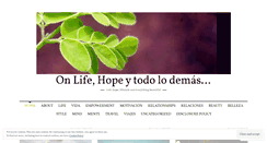 Desktop Screenshot of onlifeandhope.com