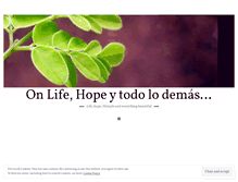 Tablet Screenshot of onlifeandhope.com